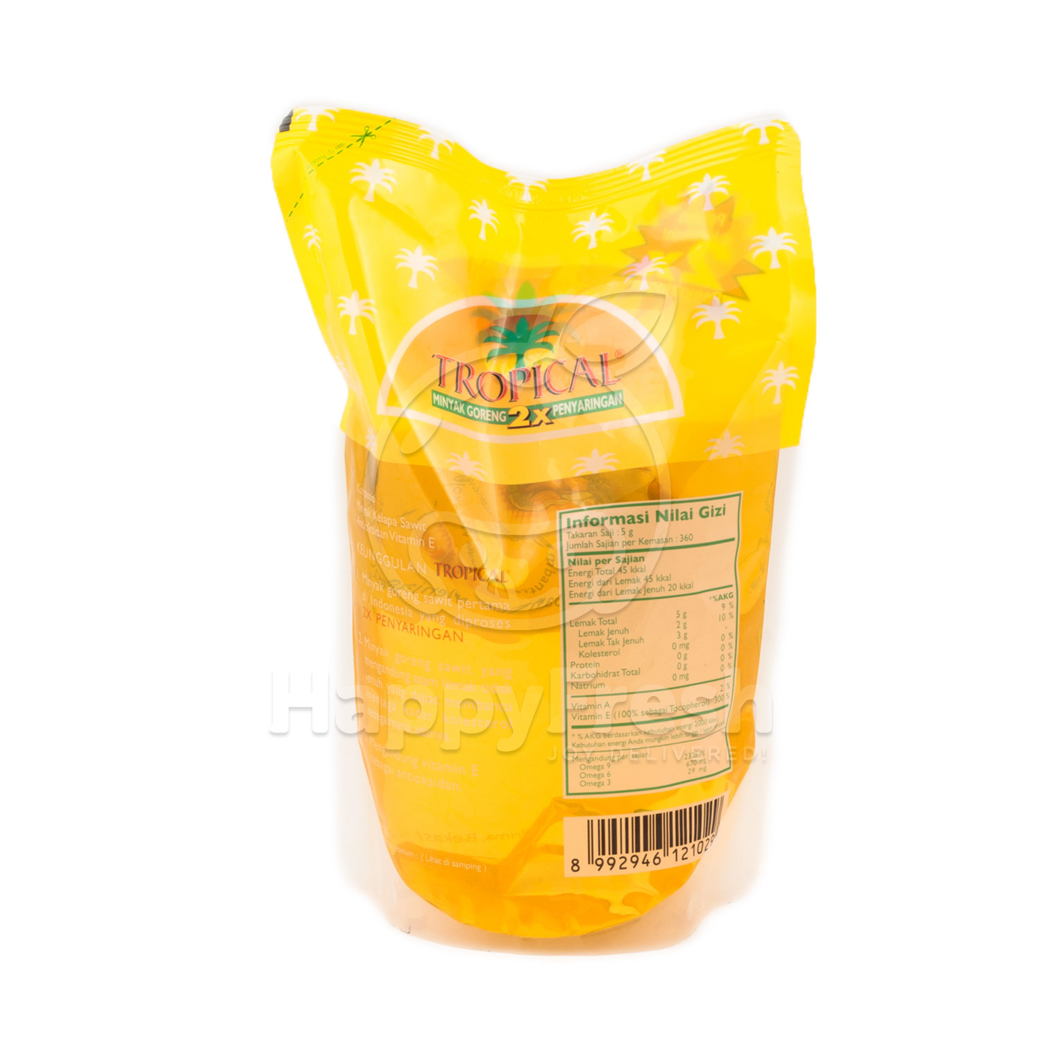 minyak tropical besar belakang